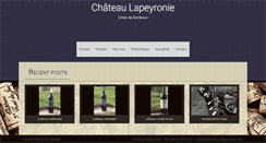 Desktop Screenshot of chateau-lapeyronie.com