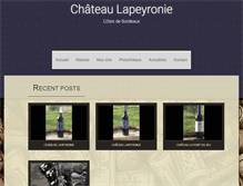 Tablet Screenshot of chateau-lapeyronie.com